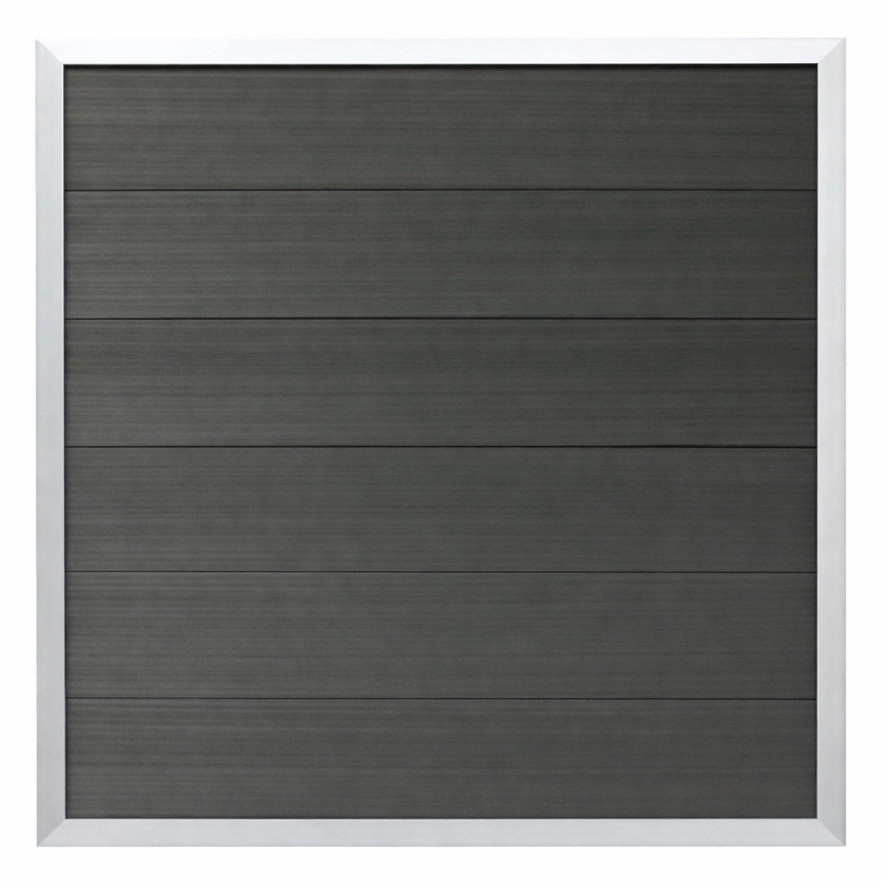 Elephant Schutting Forte Composiet Antraciet met Alu-kleurig Frame 180x180cm